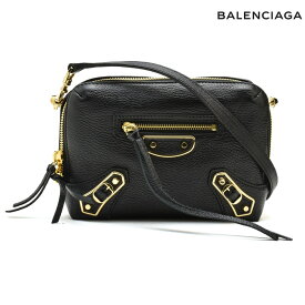 バレンシアガ レポーター CHEVRE ショルダーバッグ レディース クロスボディバッグ ポーチ 2WAY ブラック BALENCIAGA 488798 AQ40G/1000 BAG CLASSIC METAL REPORTER XS【送料無料】