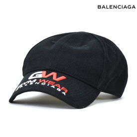 バレンシアガ ベースボールキャップ メンズ キャップ 帽子 ブラック 黒 BALENCIAGA GYM WEAR CAP【送料無料】