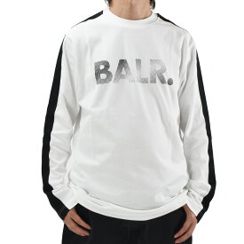 【SPECIAL SALE】ボーラー BALR. Tシャツ メンズ ロンT 長袖 カットソー コットン クルーネック ホワイト 白 FRANCK RELAXED TUNNEL LONGSLEEVE T-SHIRT【送料無料】