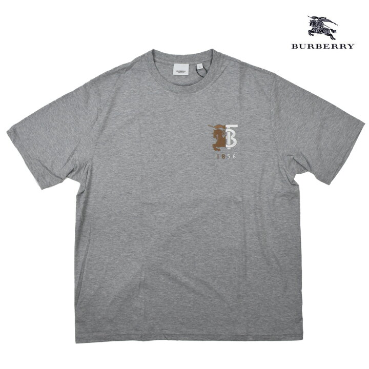 楽天市場】バーバリー Tシャツ メンズ カットソー クルーネック グレー 
