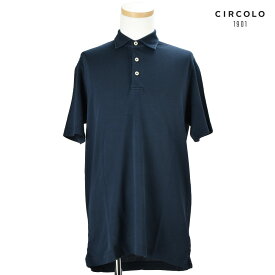 チルコロ CIRCOLO1901 CN1813 851 Polo Bianco blu notte トップス ポロシャツ 半袖 ネイビー NAVY メンズ【送料無料】