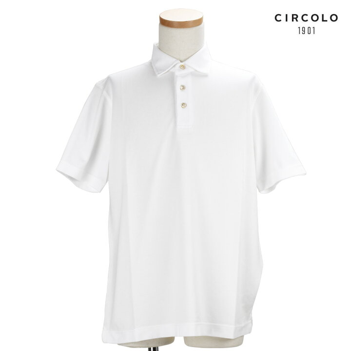 楽天市場】チルコロ CIRCOLO1901 CN1813 OTTIT Polo Bianco Ottitco 
