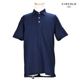 【楽天スーパーSALE】チルコロ CIRCOLO1901 CN1888 OMBRA ポロシャツ ジャージー 半袖 トップス ネイビー NAVY メンズ【送料無料】