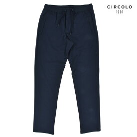 チルコロ ジャージー イージーパンツ カジュアルパンツ ウエストゴム ネイビー 紺色 メンズ CIRCOLO1901 CN2185 NAVY PANT JOGGING JERSEY【送料無料】