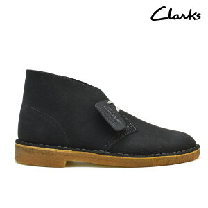 N[NX CLARKS fU[gu[c 26129906 DESERT BOOT DARK GREY SU O[XG[h Y