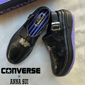 �R���o�[�X CONVERSE �E�G�|�� PLTS CLG OX �A�i�X�C ���f�B�[�X �N���b�N�T���_�� ���� �y�� �u���b�N �p�[�v���y���������z