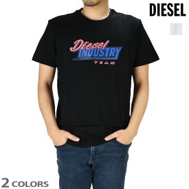 【楽天スーパーSALE】ディーゼル Tシャツ メンズ カットソー 半袖 クルーネック ブラック ホワイト 黒 白 DIESEL T-DIEGOS-K37【送料無料】