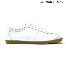 ジャーマントレーナー GERMAN TRAINER 1183-80 WHITE トレーニングシューズ スニーカー ローカット ホワイト 白 メンズ【送料無料】