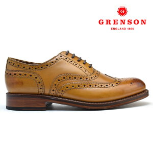 �O�����\�� �X�^�����[ �^�� �J�[�t GRENSON STANLEY 110002 TAN CALF �p���� �v�C �����Y �y���������z