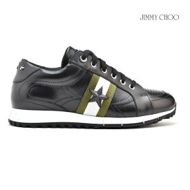 ジミーチュウ JIMMY CHOO RAFI ラフィ スニーカー スタースタッズ エンボスロゴ ランニングシューズ ウォーキングシューズ メンズ ブラック 黒 BLACK【送料無料】