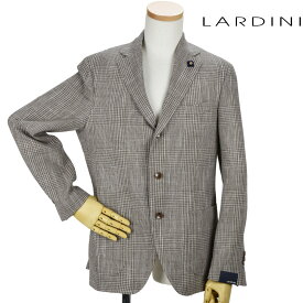 ラルディーニ LARDINI EG0526AV/RP52594 2 JACKET シングル グレンチェック 3B ジャケット テーラードジャケット ベージュ系 メンズ【送料無料】