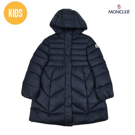 【4/25 0:00-23:59 エントリー＆楽天カードご利用でポイント4倍】モンクレール MONCLER 49947.05 53048/778 PERCHES NAVY ダウンコート ダウンジャケット Aライン フード付き ネイビー キッズ サイズ8・10【送料無料】