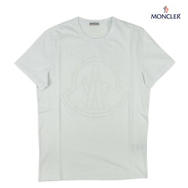 【楽天スーパーSALE】モンクレール Tシャツ メンズ 半袖 カットソー クルーネック ホワイト 白 MONCLER MAGLIA T-SHIRT【送料無料】