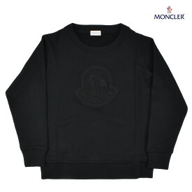 【5/30 23:59まで エントリー＆楽天カードご利用でポイント4倍】モンクレール MONCLER ロゴパッチ スウェット プルオーバー トレーナー レディース ブラック 黒 8G712.00 V8101/999 BLACK【送料無料】