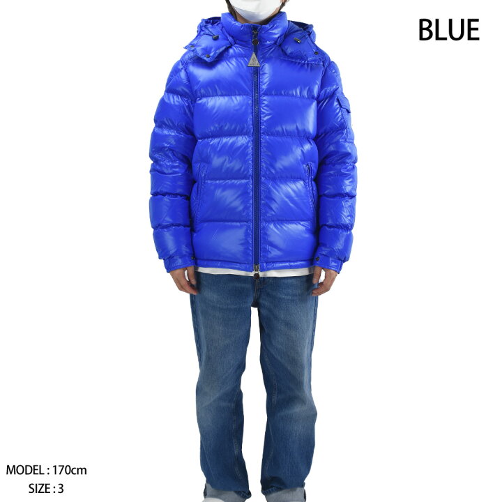 楽天市場】モンクレール ダウンジャケット メンズ アウター ブルー  