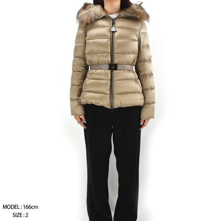 MONCLER モンクレール ANGERS アンジェ ファーフード ベルト付き  