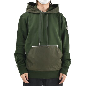 モンクレール フーディー メンズ パーカー プルオーバー コットン カーキ HOODIE MONCLER【送料無料】