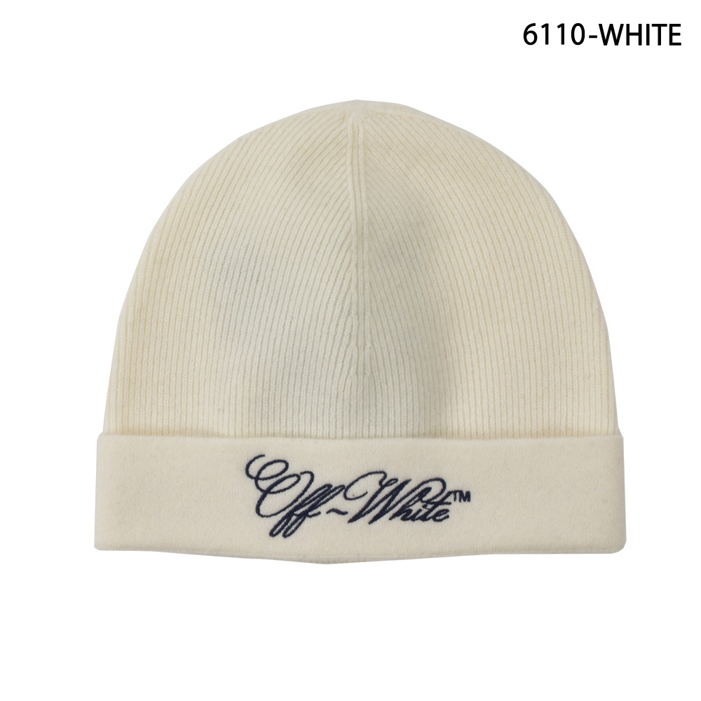 オフホワイト ビーニー メンズ ニットキャップ ニット帽 ホワイト 白 Off-White LOGO BEANIE【送料無料】 | クラウドモーダ