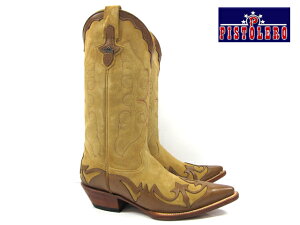 sXg PISTOLERO 8002 western boots / cow boysand suede× brown leather EGX^u[cJE{[Cu[c U[hJ Xeb` beige yz