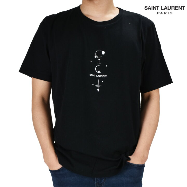 楽天市場 サンローラン パリ Tシャツ メンズ カットソー クルーネック 半袖 ブラック 黒 Ysl Saint Laurent 送料無料 クラウドモーダ 楽天市場 サンローラン パリ Tシャツ メンズ カットソー クルーネック 半袖 ブラック 黒 Ysl Saint Laurent 送料無料 クラウドモーダ