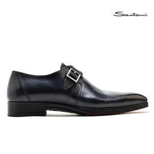 �T���g�[�j Santoni MGMS16931NEAIOWSU46 NAVY ���U�[�o�b�N�� �V���O�������N�X�g���b�v�V���[�Y �h���X�V���[�Y �r�W�l�X�V���[�Y �v�C �l�C�r�[ ���F �����Y�y���������z