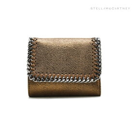 ステラマッカートニー STELLAMcCARTNEY 431000 W8176/2000 FALABELLA ファラベラ 三つ折り財布 コンパクトウォレット ブロンズ レディース【送料無料】