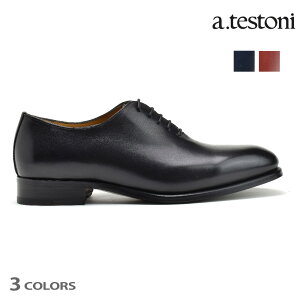 ア テストーニ ビジネスシューズ メンズ ドレスシューズ プレーントゥ ブラック 黒 a.testoni OXFORD ANTIQUE LUX CALF【送料無料】