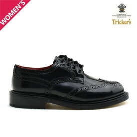 トリッカーズ バートン レディース ウイングチップ ブックバインダー シューズ ブラック 黒 TRICKER'S L5679 BOOK BINDER DERBY BROGUES【送料無料】