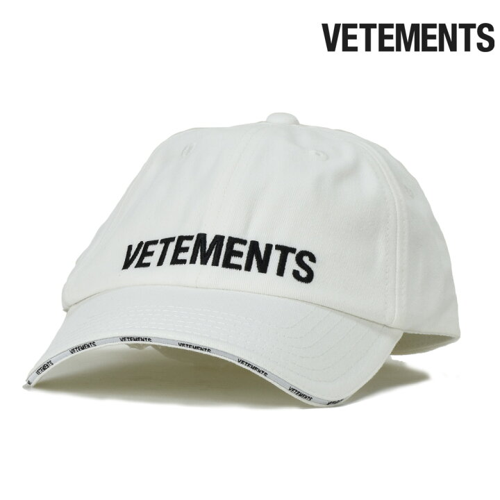 楽天市場 ヴェトモン キャップ メンズ 帽子 ベースボールキャップ ホワイト 白 Vetements Logo Cap 送料無料 クラウドモーダ