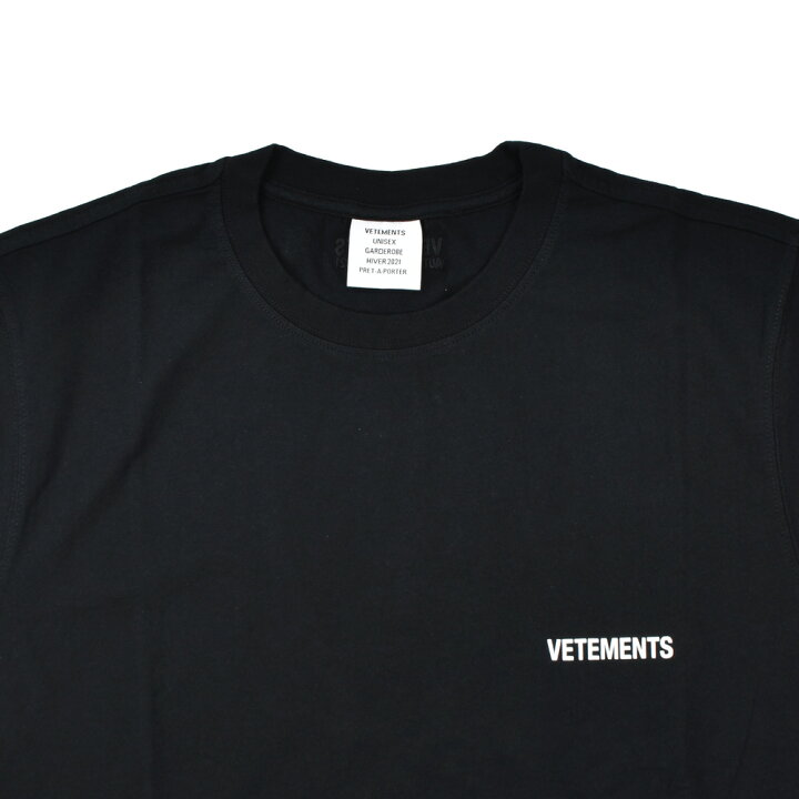 VETEMENTS GARDEROBE HIVER ブラックTシャツ