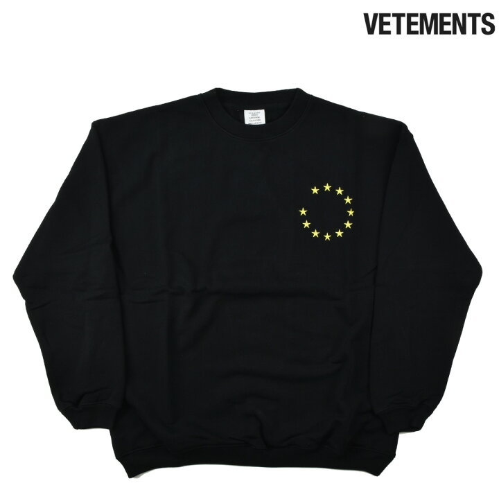 楽天市場 楽天スーパーsale ヴェトモン スウェット メンズ トレーナー バックプリント ブラック 黒 Vetements Made In Europe Sweat 送料無料 クラウドモーダ