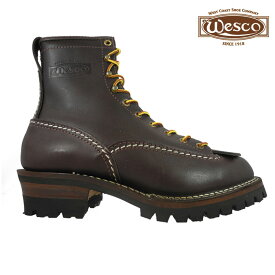 【4/25 0:00-23:59 エントリー＆楽天カードご利用でポイント4倍】ウェスコ WESCO Custom Jobmaster BROWN 108100 Leather Height 8inch Vibram Sole ウエスコ カスタム ジョブマスター 8インチ ビブラム ソール ブラウン ワークブーツ 【送料無料】