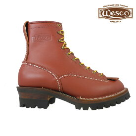 【4/25 0:00-23:59 エントリー＆楽天カードご利用でポイント4倍】ウェスコ WESCO Custom Jobmaster REDWOOD 108100 Leather Height 8inch Vibram Sole ウエスコ カスタム ジョブマスター 8インチ ビブラム ソール レッドウッド ワークブーツ 【送料無料】