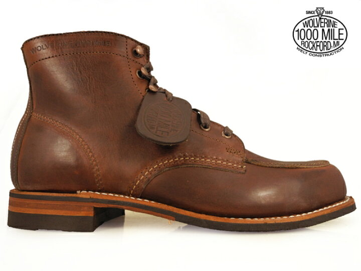 楽天市場】ウルヴァリン WOLVERINE 1000MILE BOOTS W00278 BROWN 