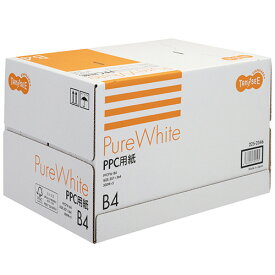 TANOSEE　PPC用紙　Pure　White　B4　フタ無し箱　1箱（2500枚：500枚×5冊）【法人限定】【送料無料】