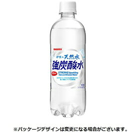 サンガリア　伊賀の天然水　強炭酸水　500ml　ペットボトル　1ケース（24本）【法人限定】【送料無料】