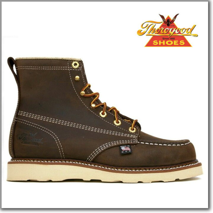 楽天市場】ソログッド THOROGOOD 6 MOC TOE DARK BROWN814-4203 