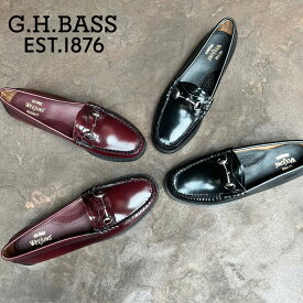 G.H.バス リアンナ ローファー レディース モックビットローファー 革靴 ブラック バーガンディー 黒 茶 G.H BASS LIANNA 【送料無料】