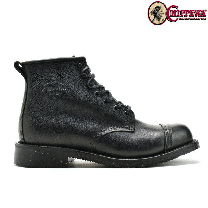 楽天市場】チペワ CHIPPEWA 1901G36 6 Inch BLACK PEBBLED FULL GRAIN 