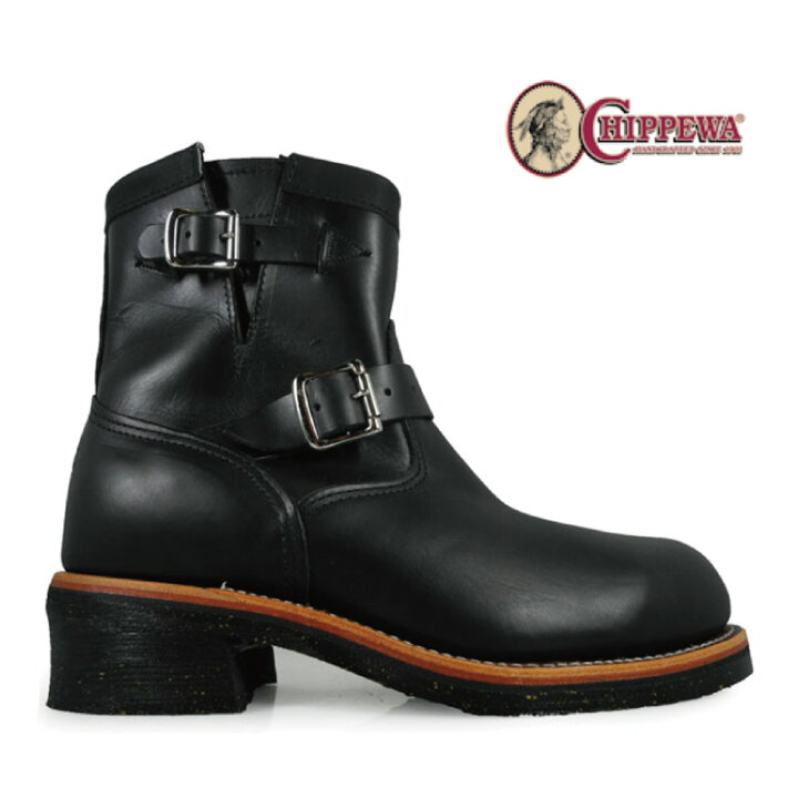 楽天市場】チペワ CHIPPEWA 1901M10 E width BLACK Engineer Boots 