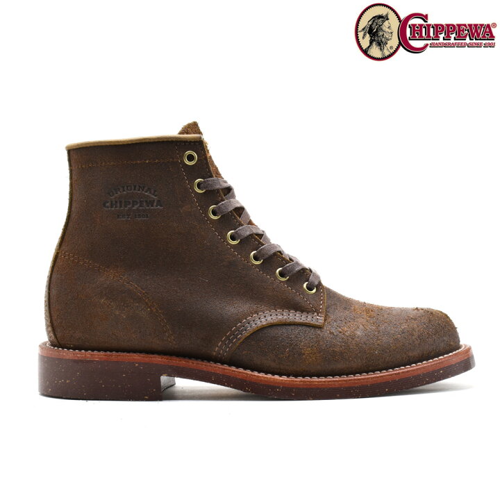 楽天市場】チペワ CHIPPEWA 1901M84 6inch SUEDE UTILITY BOOTS BROWN 