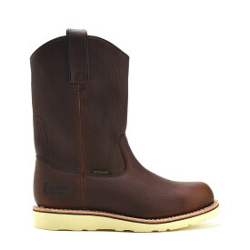 【お買い物マラソンSALE】チペワ CHIPPEWA ワークブーツ メンズ ロングブーツ 11"エッジウォーカー ウォータープルーフ プルオンブーツ ビブラムソール ブラウン EDGE WALKER BRIAR【送料無料】