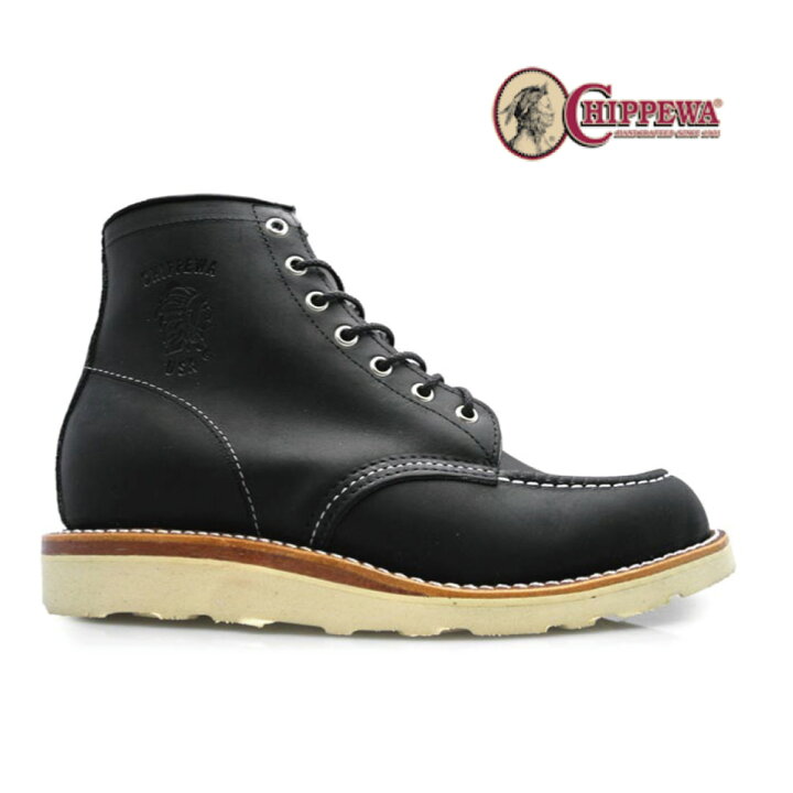 楽天市場】チペワ CHIPPEWA 91109 BLACK Dwidth 6 Black Odessa Vibram 