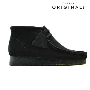 クラークス CLARKS 26133281 35409 26103669 WALLABEE BOOT SUEDE BLACK ブラック 黒ソール メンズ ワラビー スエード レザー ブーツ【送料無料】[halsa]