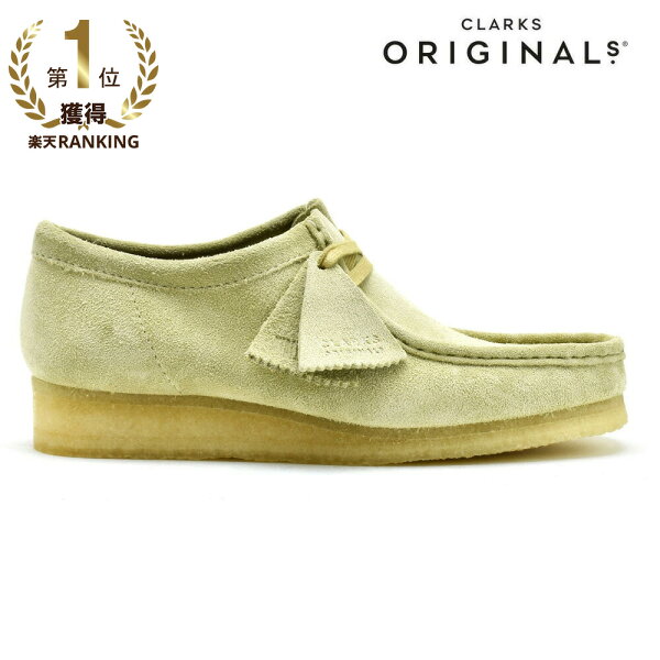 【楽天ランキング１位入賞】クラークス オリジナルス ワラビー メンズ ローカット モカシン シューズ メープル スエード CLARKS ORIGINALS WALLABEE【送料無料】