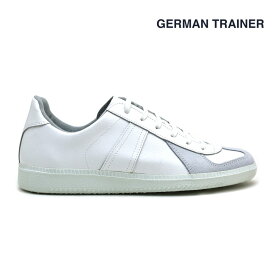 ジャーマントレーナー ホワイト 白 GERMAN TRAINER 1183 WHITE/WHITE ドイツ軍 トレーニングシューズ スニーカー 【送料無料】