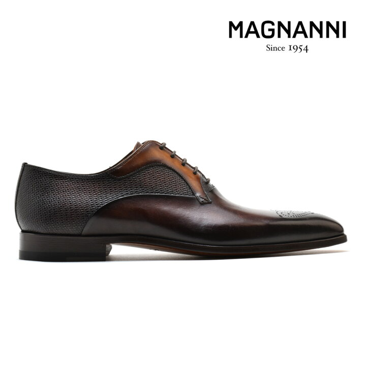 楽天市場】マグナーニ MAGNANNI 19534 CAOBA 内羽根プレーントゥ 