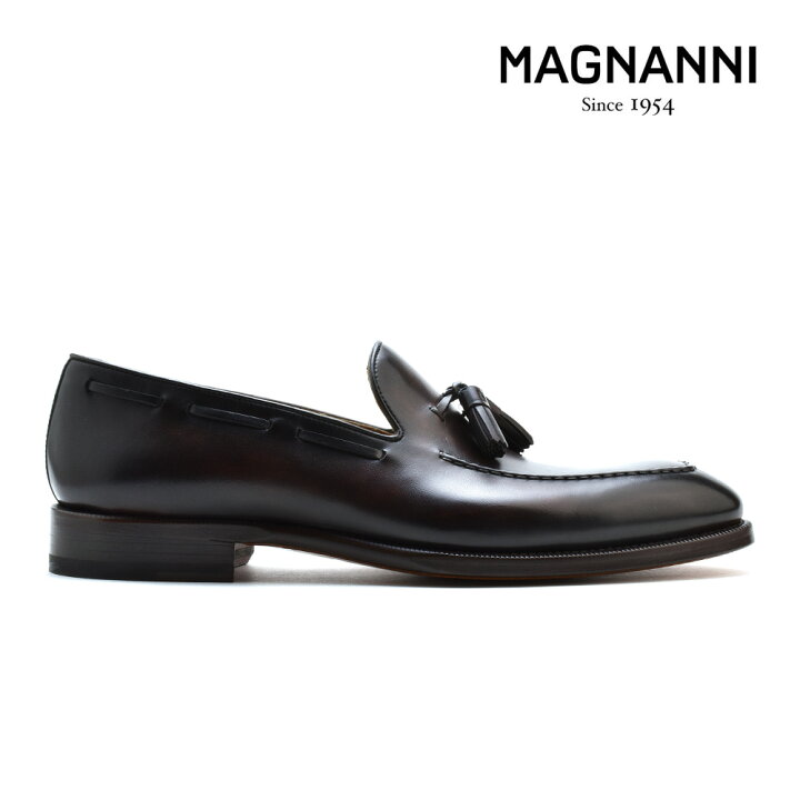 楽天市場】マグナーニ MAGNANNI 21155 MARRON タッセルローファー 