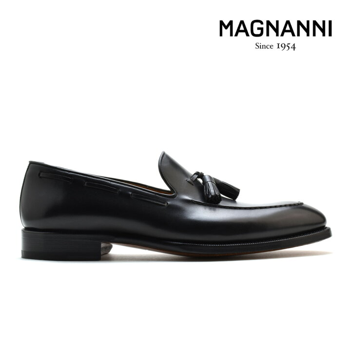 楽天市場】マグナーニ MAGNANNI 21155 NEGRO タッセルローファー 