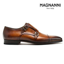 マグナーニ ドレスシューズ メンズ ビジネスシューズ ダブルモンク 革靴 ブラウン 茶 CUERO MAGNANNI【送料無料】